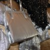 Silver evening bags